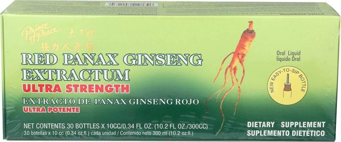 PRINCE OF PEACE: Red Panax Ginseng Extractum Ultra Strength Ds, 30 Bottles