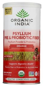 ORGANIC INDIA: Fiber Psyllm Probio Ornge, 10 OZ