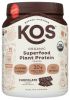 KOS: Chocolate Organic Plant Protein, 20.6 oz