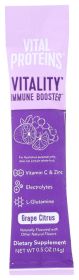 VITAL PROTEINS: Vitality Immune Booster Grape Citrus, 14 gm