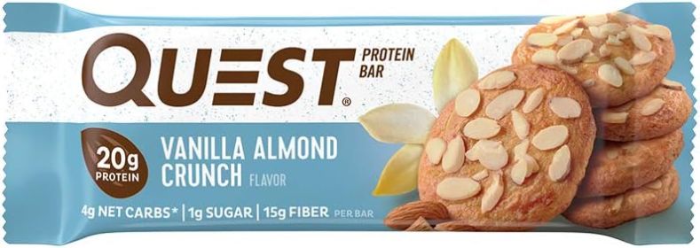QUEST: Vanilla Almond Crunch Bar, 2.12 oz