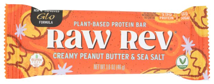 RAW REVOLUTION: Bar Creamy Peanut Butter & Sea Salt, 1.6 oz