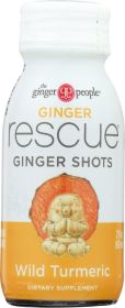 GINGER PEOPLE: Ginger Rescue Shots Wild Turmeric, 2 oz