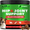 Dog Hip and Joint Supplement Arthritis Pain Relief Treats Glucosamine Chondroitin MSM Soft Chews for Senior Dogs Natural Medicine & Support Mobility T