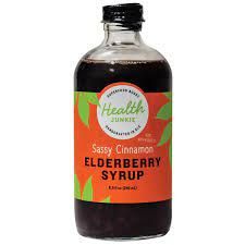 HEALTH JUNKIE: Elderberry Syrup Ginger, 8.3 fo