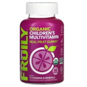 FRUILY: Organic Childrens Multivitamin Gummy, 60 ea