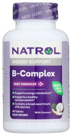 NATROL: Vitamin B-12 Fast Dissolve Strawberry 5000 Mcg, 100 tablets