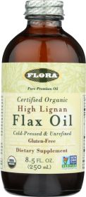 FLORA HEALTH: Organic High Lignan Flax Oil, 17 oz