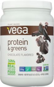 VEGA: Protein and Greens Plant Based Protein Powder Vanilla, 18.6 oz