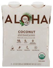 ALOHA: Chocolate Sea Salt Protein Drink 4Pk, 44 fo