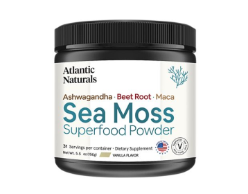 ATLANTIC NATURALS: Organic Sea Moss With Spirulina Capsules, 120 vc