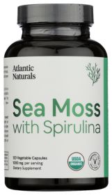 ATLANTIC NATURALS: Organic Sea Moss With Beet Root Capsules, 120 vc