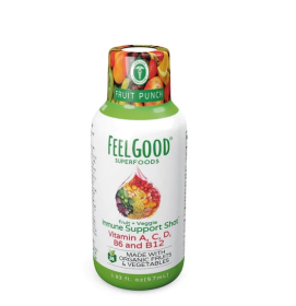 FEELGOOD ORGANIC SUPERFOODS: Immune Support Shot Orange, 1.93 fo