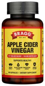 BRAGG: True Energy Apple Cider Vinegar Capsule, 90 cp