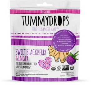 TUMMYDROPS: Organic Sweet Blackberry Ginger, 18 pc