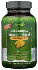 IRWIN NATURALS: Global Wellness Immuno Shield With Elderberry, 60 sg