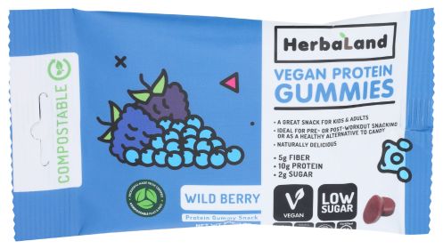 HERBALAND: Kiwi and Friends Vegan Protein Gummies, 50 gm