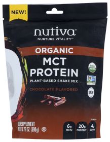 NUTIVA: Mct Plant Prtn Pwdr Vnla, 13.76 oz