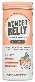 WONDERBELLY: Strawberry Milkshake Antacid Travel Size, 12 pc