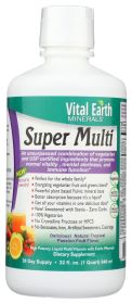VITAL EARTH MINERALS: Super Multi Liquid Vitamins, 32 oz