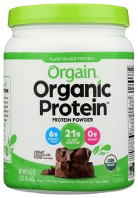 ORGAIN: Organic Protein Plant Based Protein Powder Creamy Chocolate Fudge (Option: 16.3OZ)