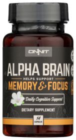 ONNIT: Alpha Brain Memory & Focus Dietary Supplement (Option: 60CP)
